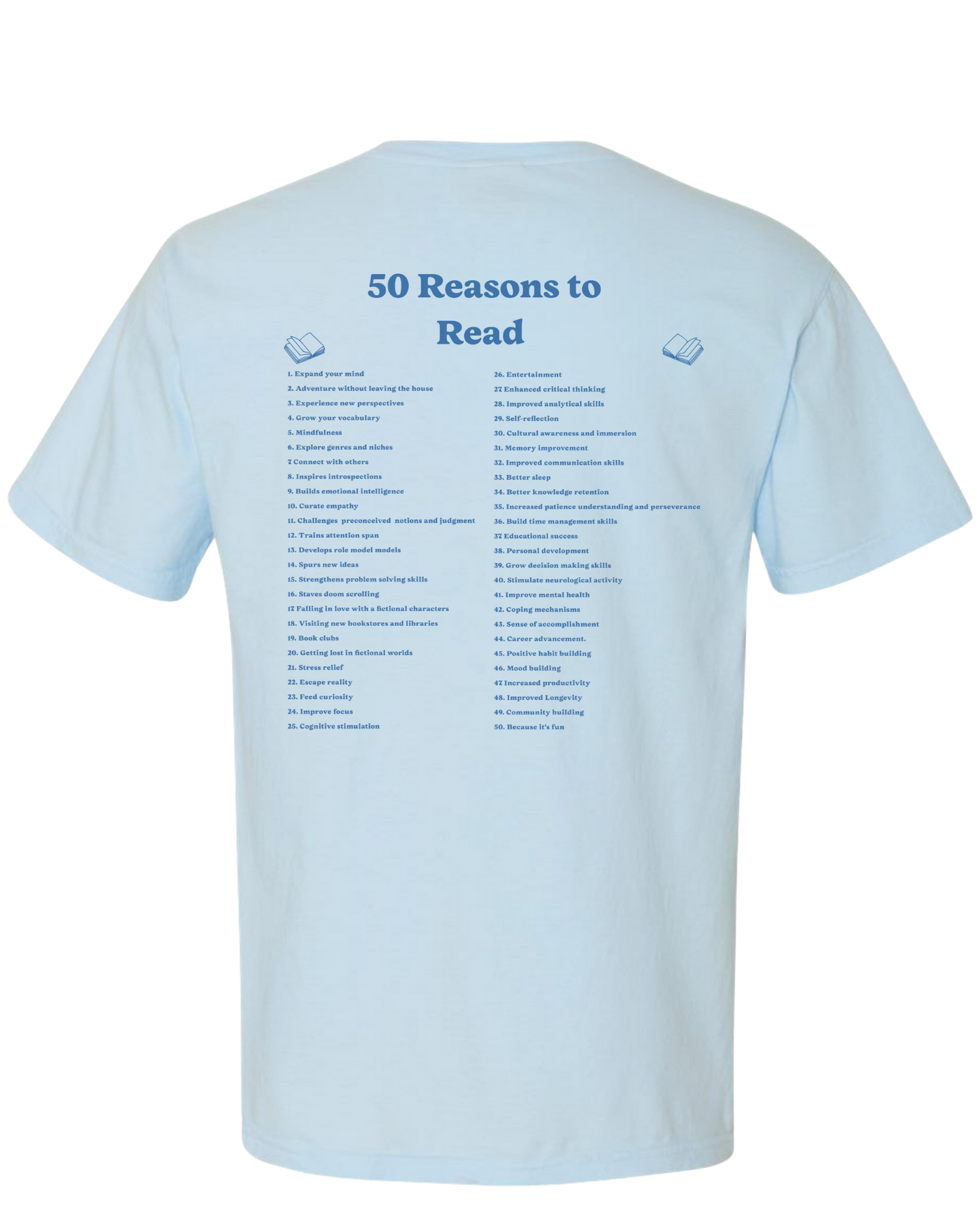 50 Reasons to Read Tee