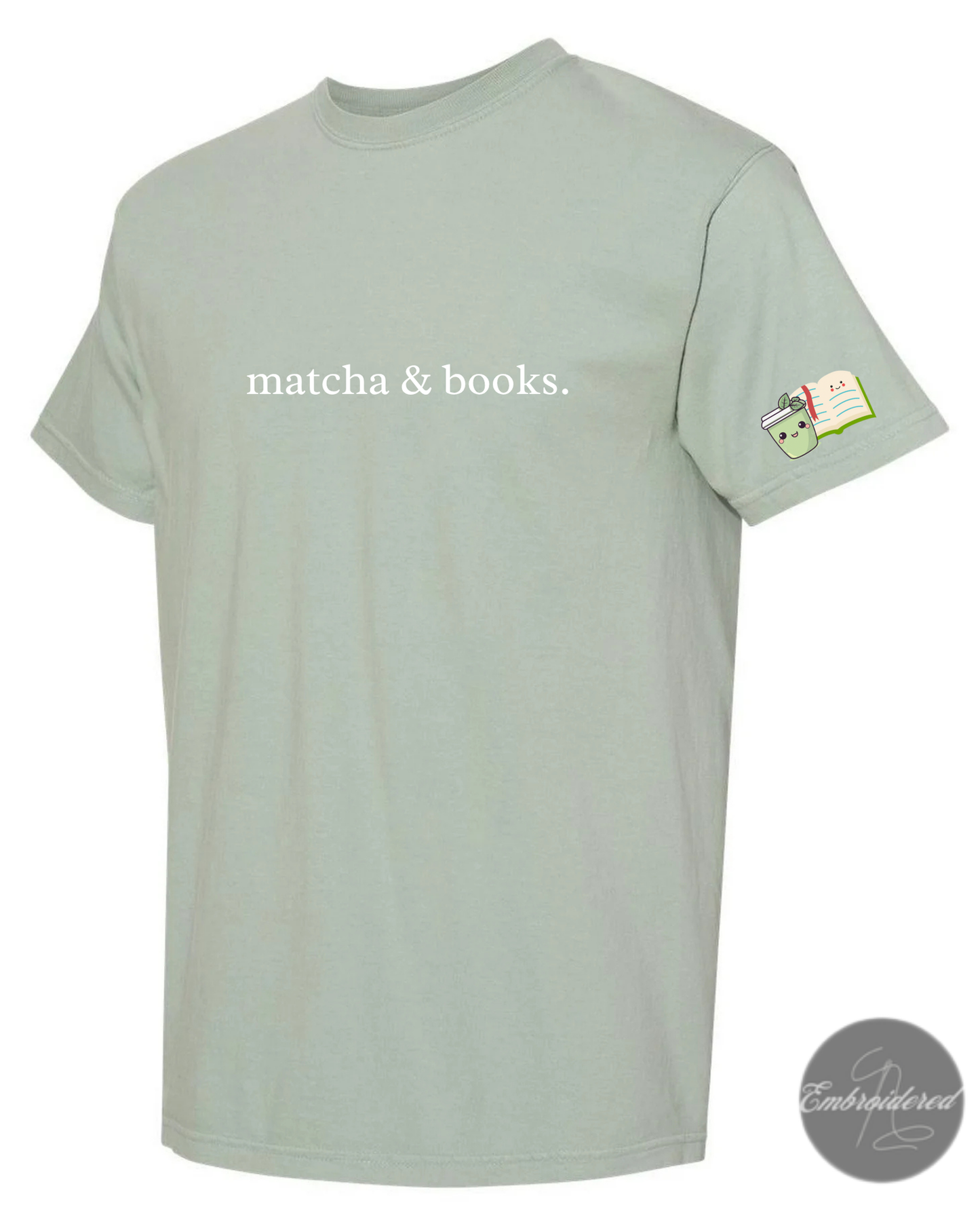 matcha & books. Tee