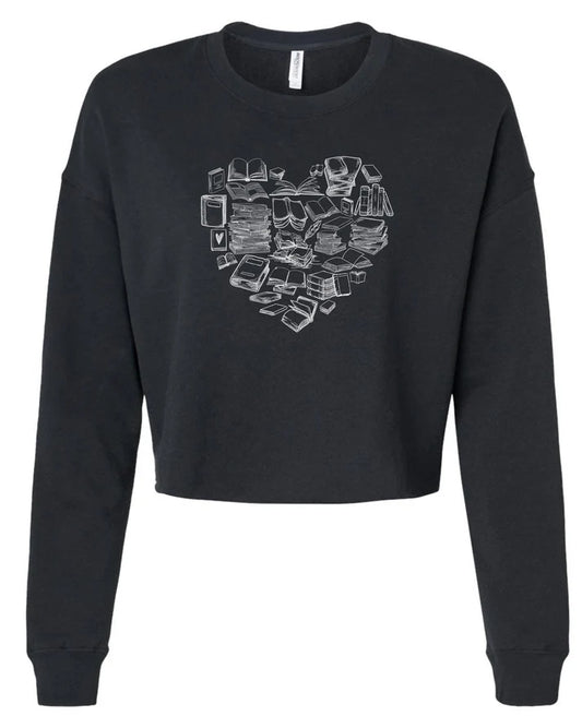 Book Heart Sweatshirt