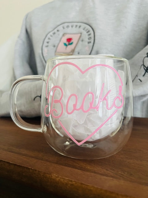 Booklover Glass Mug