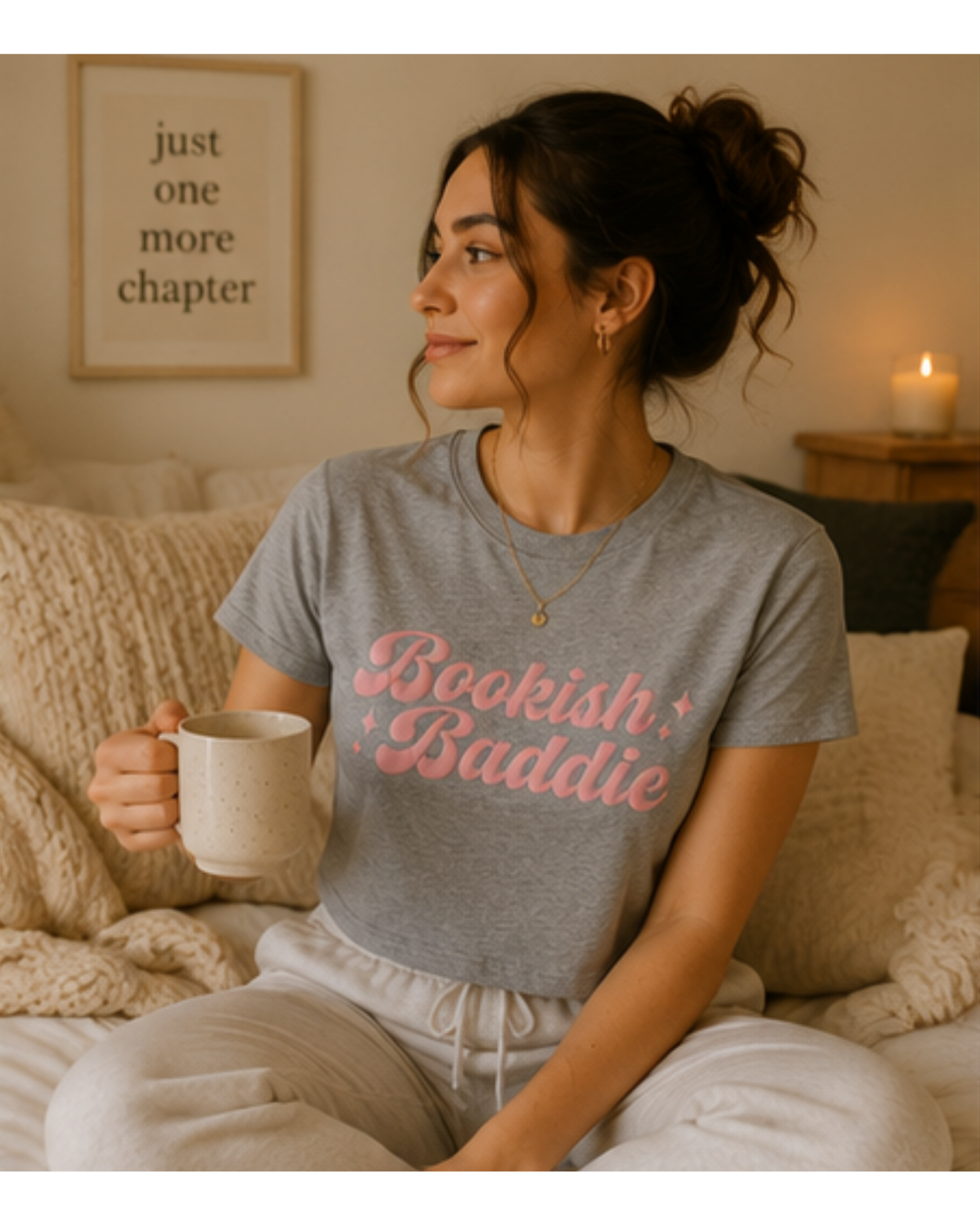 Bookish Baddie Crop Tee