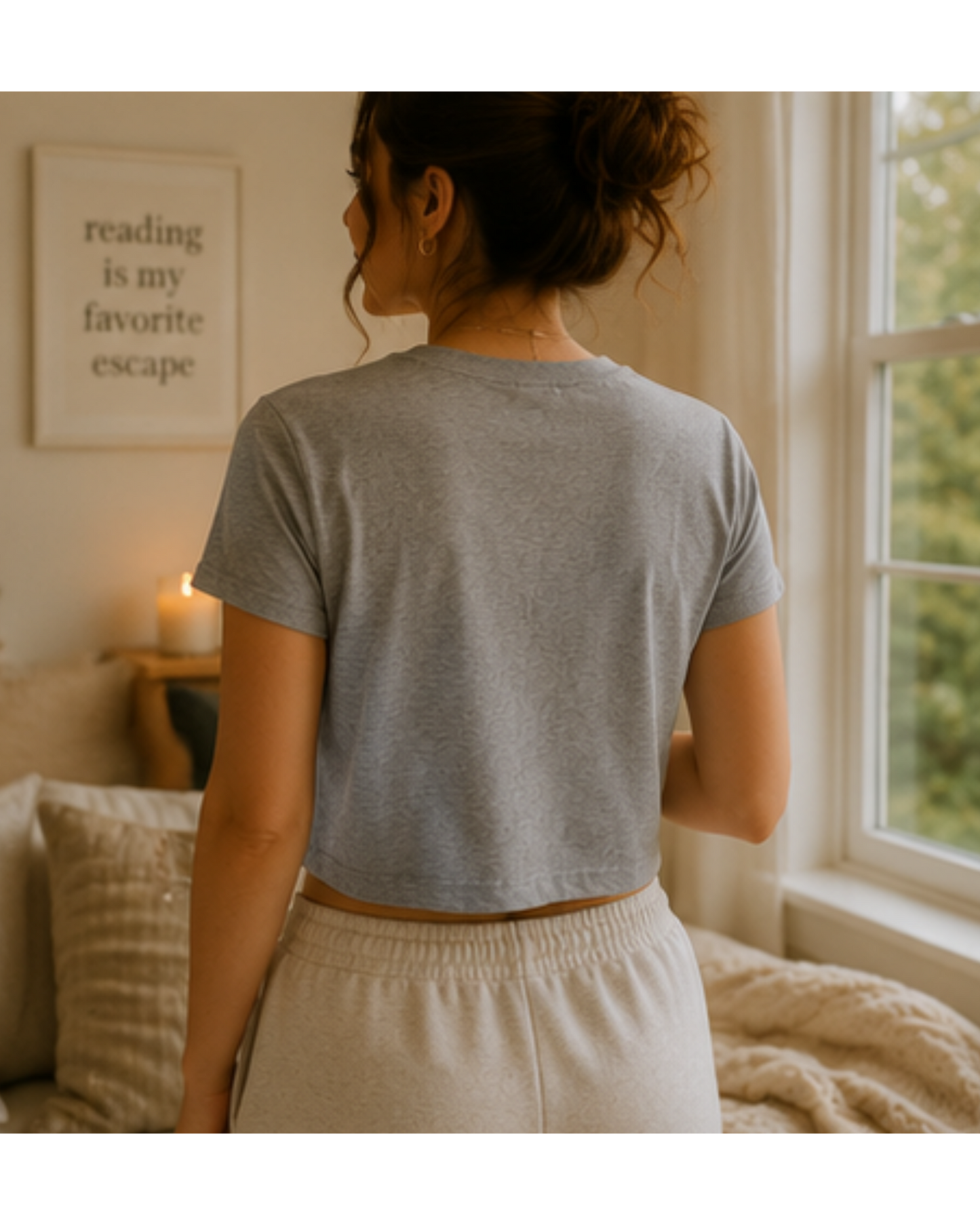 Bookish Baddie Crop Tee