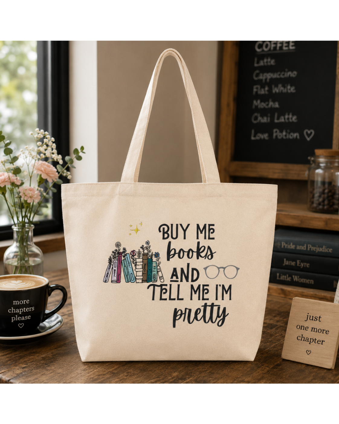 Buy Me Books Tote