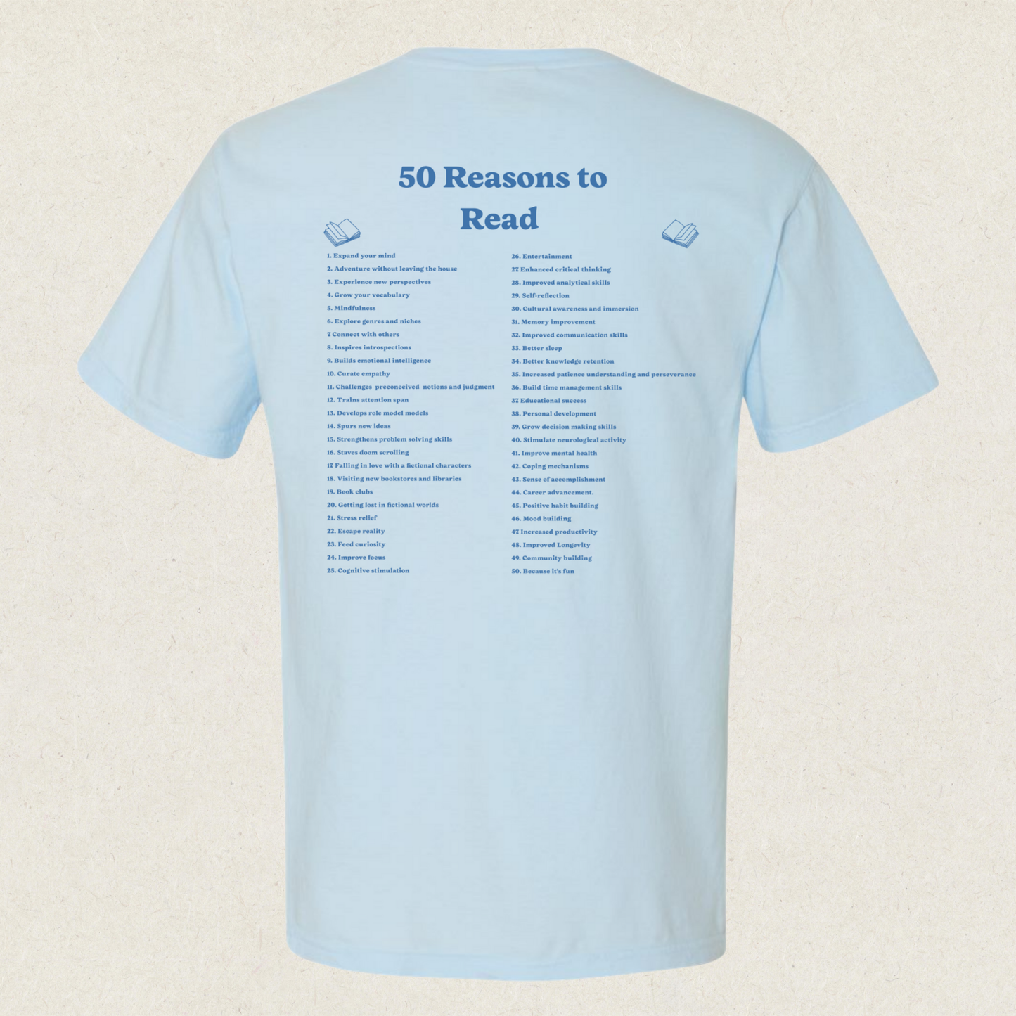 50 Reasons to Read Tee