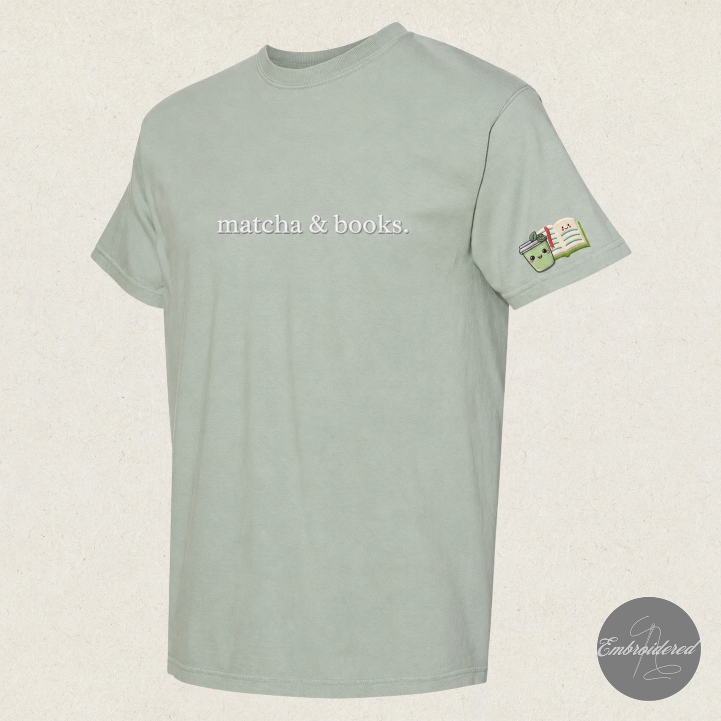 matcha & books. Tee
